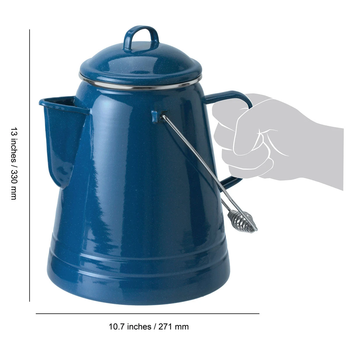 GSI Outdoors 36 Cup Coffee Enamelware Boiler - Image 2