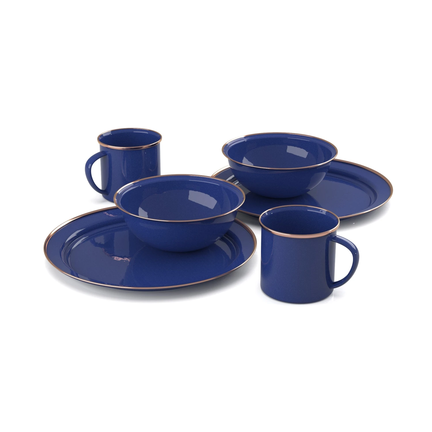GSI Outdoors Mesa 2 Person Enamelware Tableset - Image 3