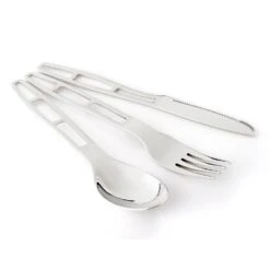 GSI Outdoors Glacier Stainless 3 Pc. Cutlery Set|-|Ensemble De Couverts 3 Pièces Glacier Stainless