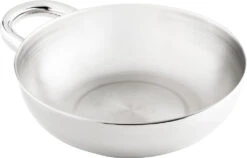 GSI Outdoors Glacier Stainless Steel Bowl With Handle|-|Bol En Acier Inoxydable Avec Anse Glacier