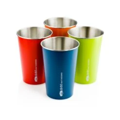 GSI Outdoors Glacier Stainless Pint Set|-|Ensemble De Chopines Acier Inoxidable Glacier