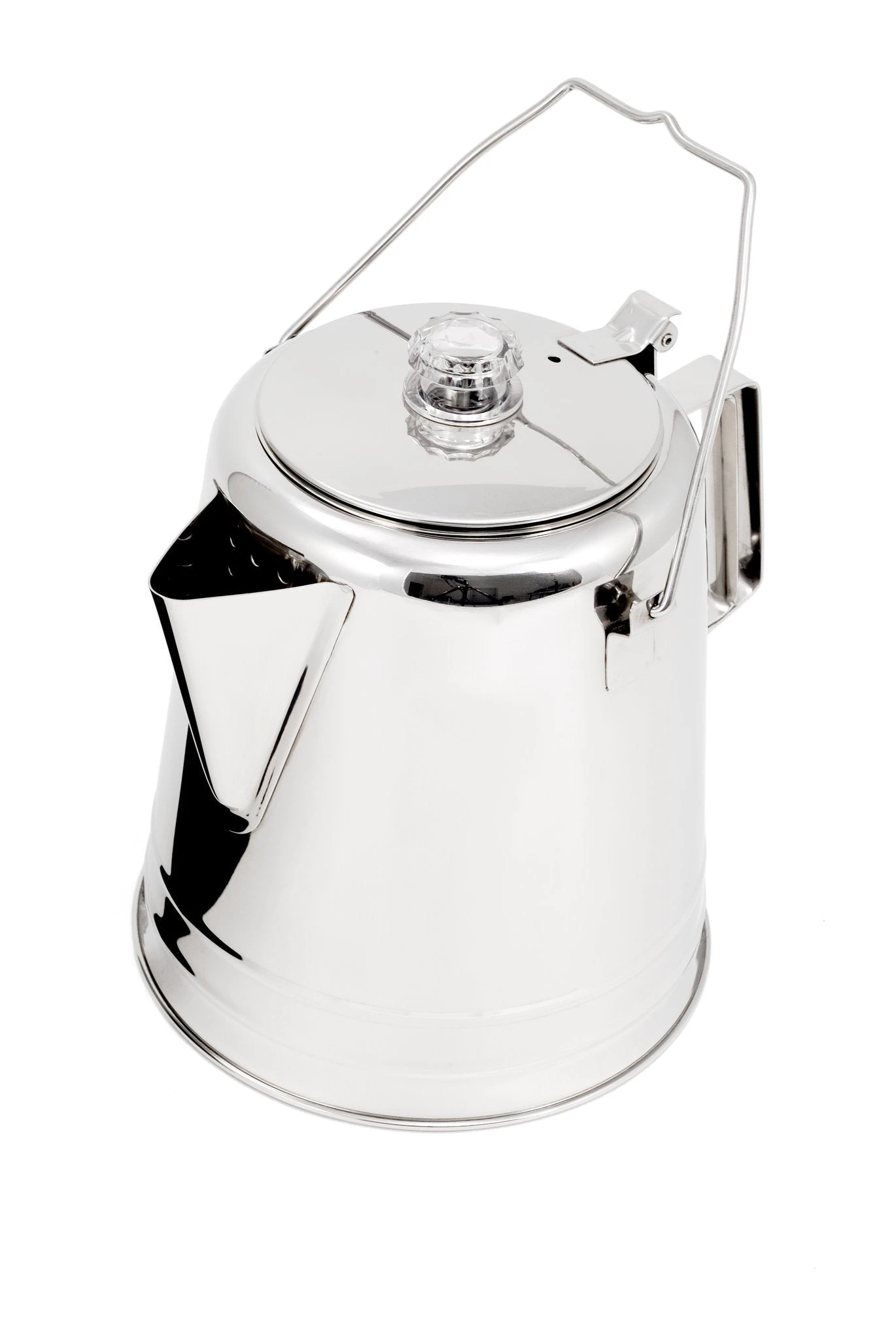 GSI Outdoors Glacier Stainless 28 Cup Coffee Percolator|-|Percolateur à Café Glacier Inoxydable 28 Cup
