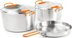 GSI Outdoors Glacier Stainless Base Camper Large|-|Ensemble De Chaudrons De Campment Large Glacier