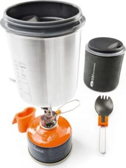 GSI Outdoors Glacier Stainless Minimalist|-|Ensemble De Cuisson Minimalist En Acier Inoxydable Glacier