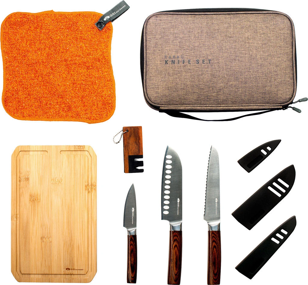 GSI Outdoors Rakau Knife Set|-|Ensemble De Couteaux Rakau