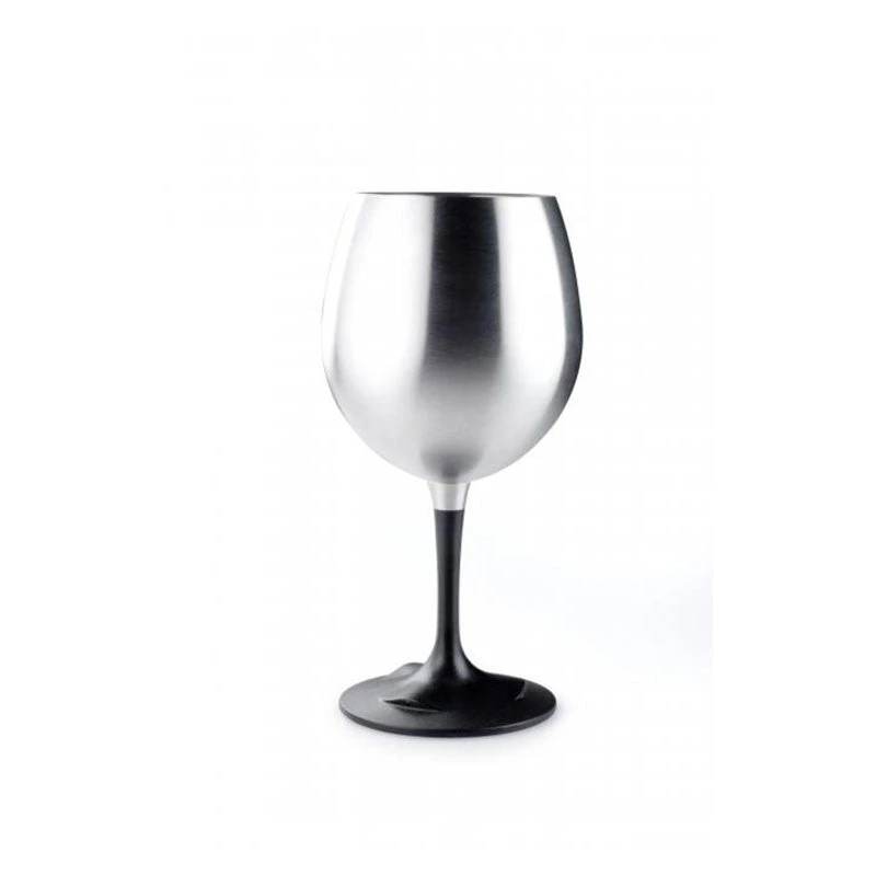 GSI Outdoors Red Wine Glass SS Nesting|-|Verre à Vin Rouge En Inox Avec Pied