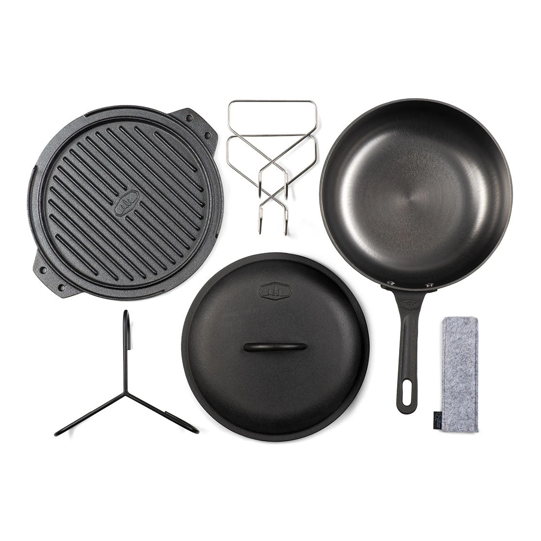 GSI Outdoors Guidecast 10" Cast Iron Cookset - Image 2